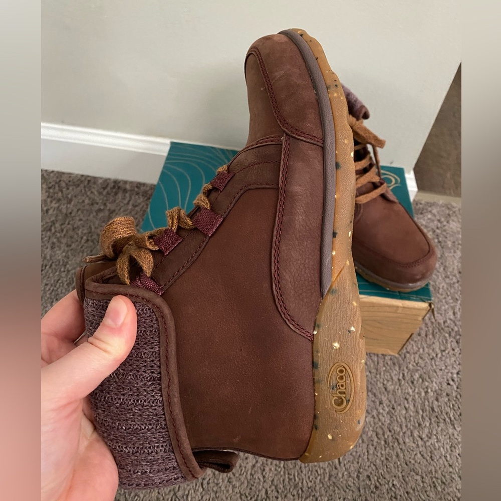 SOLD Womens Chaco Barbary Boots Mahogany Size 7.5‎ - Picture 2 of 7